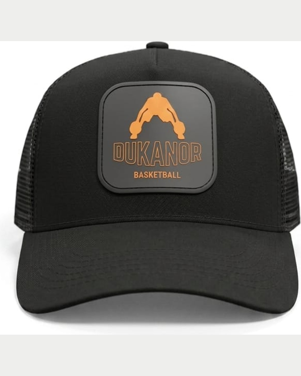 Gorra Dukanor negra con el logo bordado